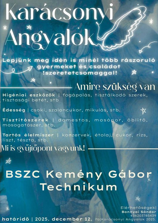 Kedves Karácsonyi Angyalok!