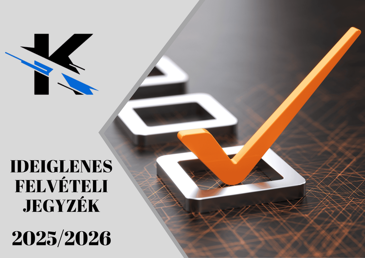 Ideiglenes felvételi sorrend 2025-2026