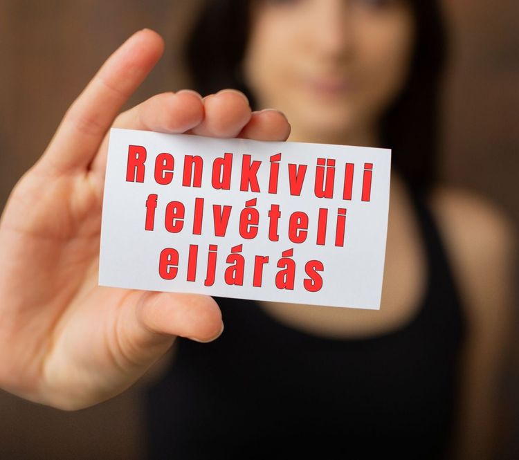 Rendkívüli felvételi eljárás