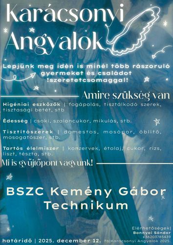 Kedves Karácsonyi Angyalok!