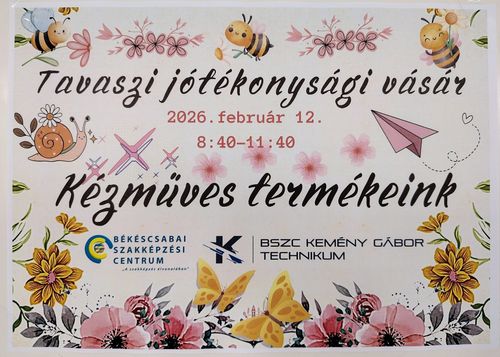 Tavaszi jótékonysági kézműves vásár