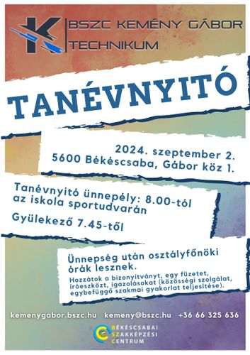 Tanévnyitó